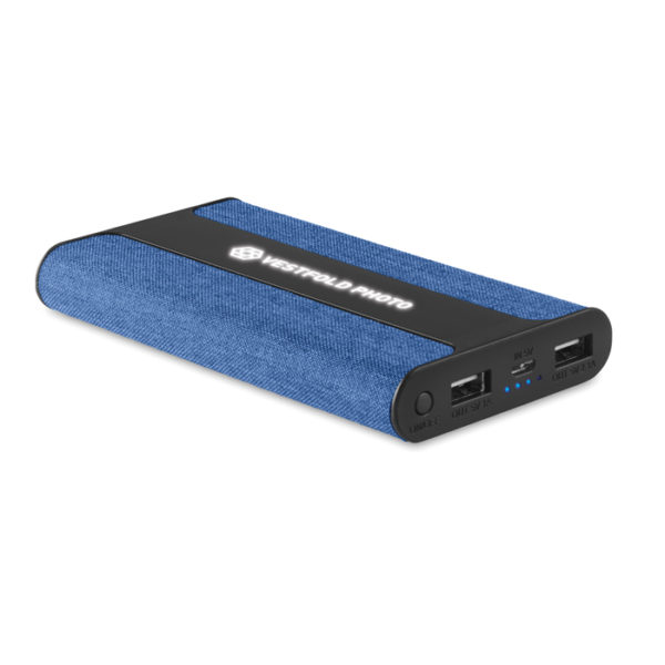 Akupank 6000 mAh, Powerfabric, sinine