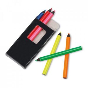 MEMLING. Pencil box with 6 coloured pencils - Image 8